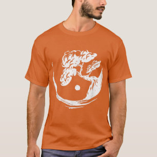 Camiseta Bonsai Tree Yin Yang Japan Buddha Yoga Meditation
