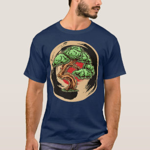Camiseta Bonsai Tree Zen Budismo Enso Círculo japonés (2)