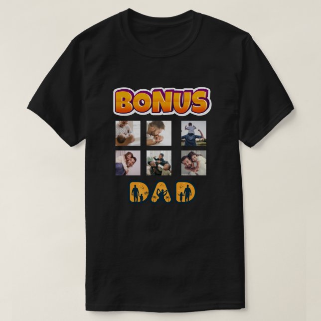 Camiseta Bonus Dad 6 Photo T-Shirt (Diseño del anverso)