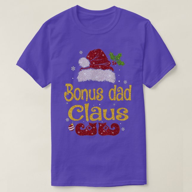 Camiseta Bonus Dad Claus  Christmas Pajama Family Matching  (Diseño del anverso)