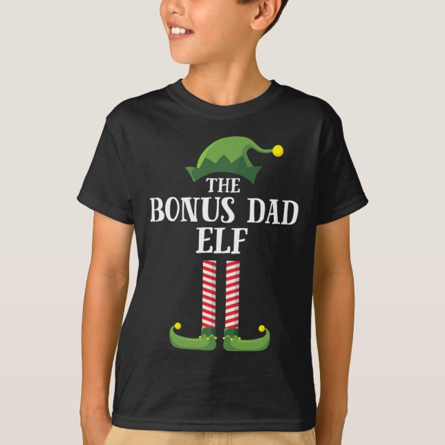 Camiseta Bonus Dad Elf Mateo a Paja Fiesta de Navidades fam (Anverso)