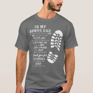 Camiseta Bonus Dad Father Day from Stepdad for Daughter Son