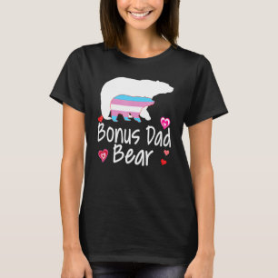 Camiseta Bonus Dad Lgbt Oso Transgénero Rainbow Lgbt Gay L