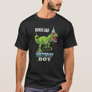 Camiseta Bonus Dad Of Birthday Boy Rex Dinosaur Birthda