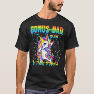 Camiseta Bonus Dad Of Birthday Princess Cute Dabbing Un