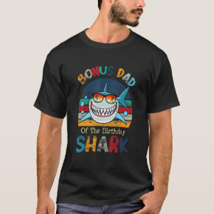 Camiseta Bonus Dad Of The Shark Birthday Matching Family