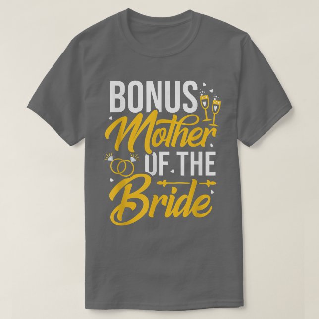 Camiseta Bonus Madre De La Novia Madrastra Boda (Diseño del anverso)