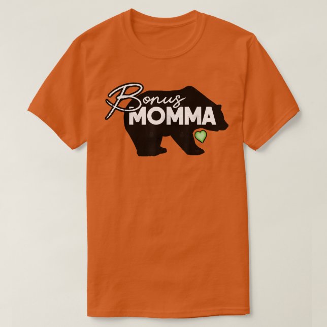 Camiseta Bonus Momma Bear corazón verde (Diseño del anverso)