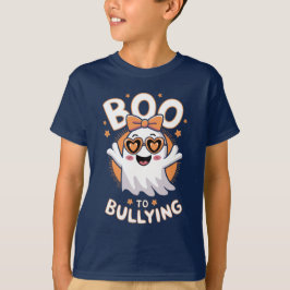 Camiseta Boo a la matonería burlona Halloween anti bullying
