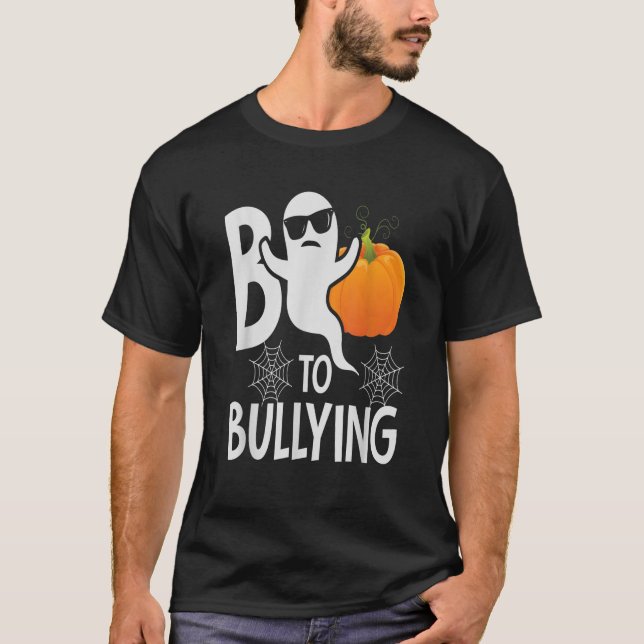 Camiseta Boo A La Naranja De Calabaza Fantasma Anti Bulting (Anverso)