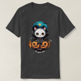 Camiseta Boo a ti también | Alas y calabaza de gatos