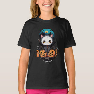 Camiseta Boo a ti también   Alas y calabaza de gatos