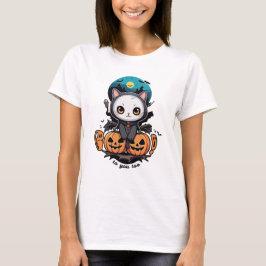 Camiseta Boo a ti también | Alas y calabaza de gatos