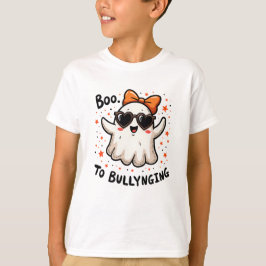Camiseta Boo al bullying Cute Ghost Love Shaped Sunglass