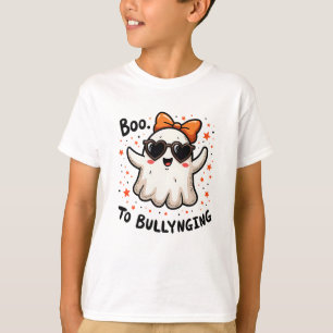 Camiseta Boo al bullying Cute Ghost Love Shaped Sunglass