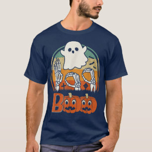 Camiseta BOO ASL Hands American Sign Language Ghost Hallowe
