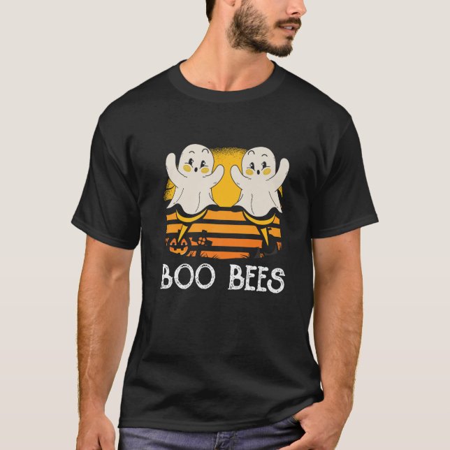 Camiseta Boo Bees Gracioso disfraz de Halloween para Pareja (Anverso)