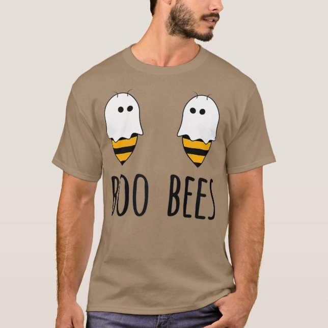 Camiseta Boo Bees Halloween para mujeres abejas divertidas (Anverso)