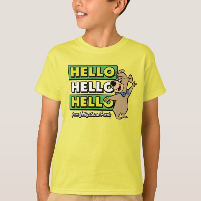 Camiseta Boo-Boo Bear Hola Hola Desde Jellystone (Anverso)