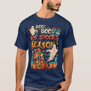 Camiseta Boo Boo Boo Retro Calabaza de Brujas Spookov Groov