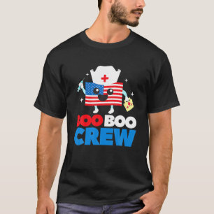 Camiseta Boo Boo Crew Bandera Estadounidense Funny 4 De Jul