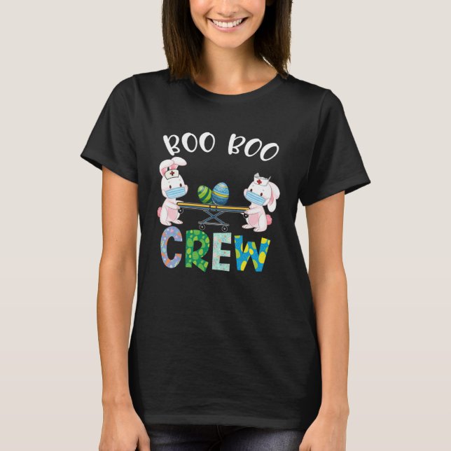 Camiseta Boo Boo Crew Bunny EMS EMT Enfermera paramédica Pa (Anverso)