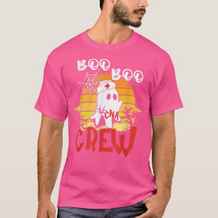 Camiseta Boo Boo Crew CNA Ghost Nurse Chicas de disfraces F