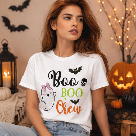 Camiseta Boo Boo Crew Dulce Fantasma de Halloween