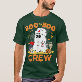 Camiseta Boo Boo Crew Enfermera Divertidas Fantasma Hallowe