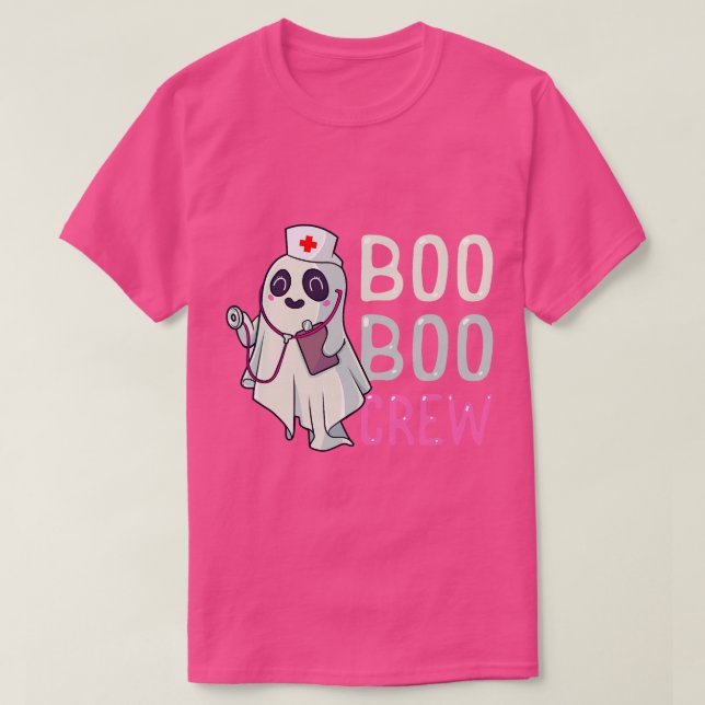Camiseta Boo Boo Crew Enfermera Famosa Ropa Halloween ( (Diseño del anverso)