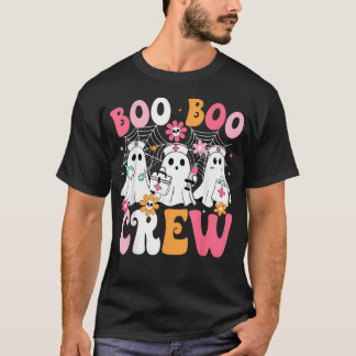 Camiseta Boo Boo Crew Enfermera Fantasma Espiritual de Hall