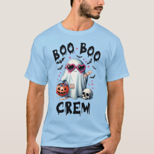 Camiseta Boo Boo Crew Fantasma Lindo Halloween