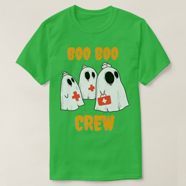 Camiseta Boo Boo Crew Fantasmas para el personal médico y d (Diseño del anverso)