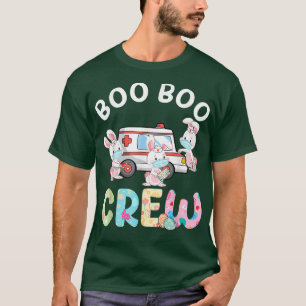 Camiseta Boo Boo Crew Funny Bunny EMS EMT Enfermera paraméd