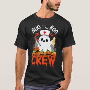 Camiseta Boo Boo Crew Funny Ghost EMS EMT Enfermera paraméd