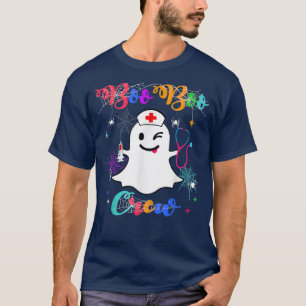 Camiseta Boo Boo Crew Funny Ghost EMS EMT Enfermera paraméd