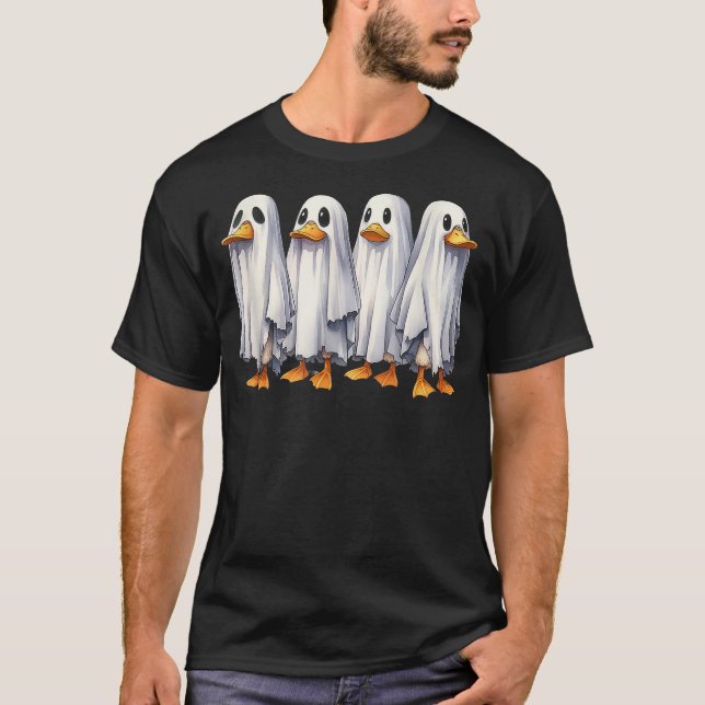 Camiseta Boo Boo Crew Ghost Duck Funny Halloween Costume Wo (Anverso)