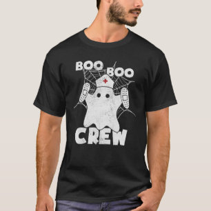 Camiseta Boo Boo Crew Graciosa Enfermera Fantasma Halloween