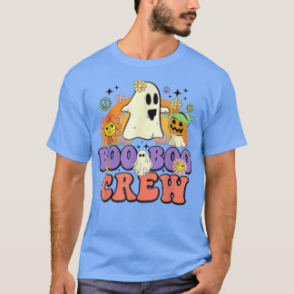 Camiseta Boo Boo Crew Groovy Boo Squad Spooky Season Funny