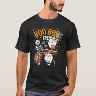 Camiseta Boo Boo Crew Médica Fantasma Paramédica Enfermera