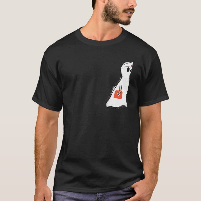 Camiseta Boo Boo Crew Nurse Ghost  Halloween Artistic (Anverso)