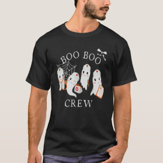 Camiseta Boo Boo Crew  Nurse Halloween Cute Ghost Costume