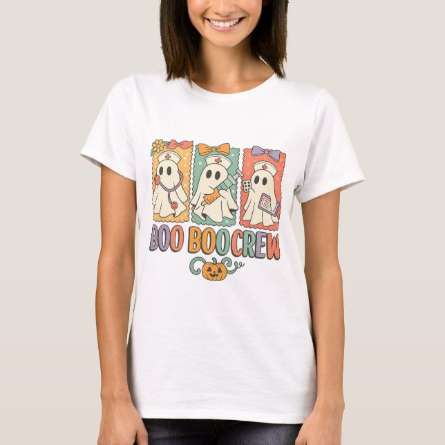 Camiseta Boo boo crew nurse halloween shirt｜nurse shirting  (Anverso)