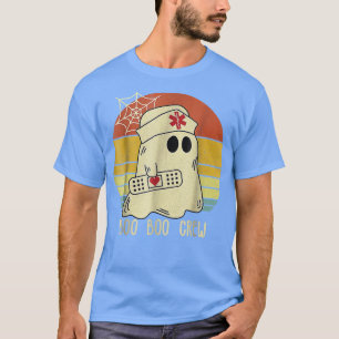 Camiseta Boo Boo Crew Nurse Shirt Funny Ghost Women Hallowe