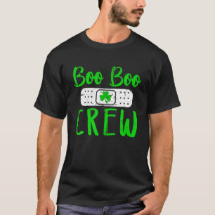 Camiseta Boo Boo Crew Shamrock Nurs RN LP OB St Patricks D