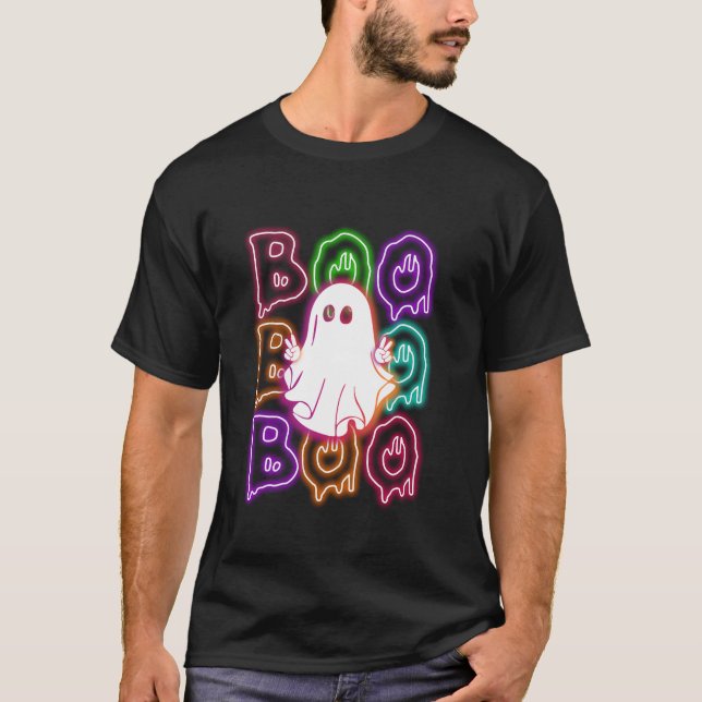 Camiseta Boo Boo Funny Fantasma Trendy Spookason Happy Hal (Anverso)