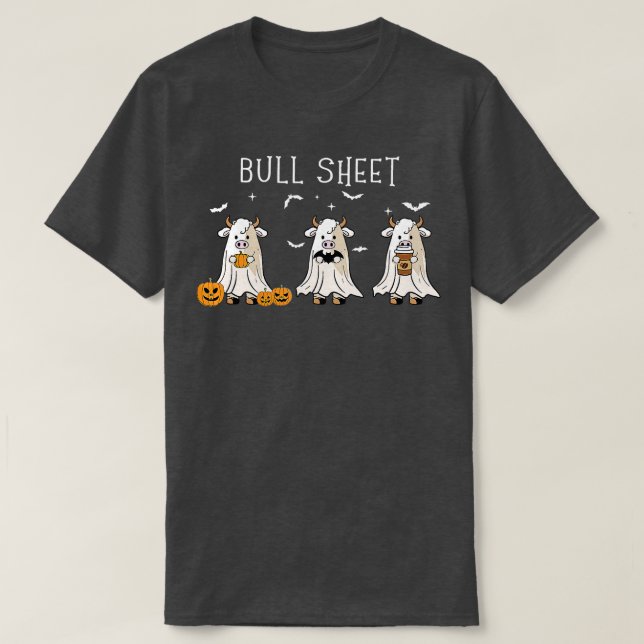 Camiseta Boo Boo Ghost Cow Halloween Funny Bull Shee (Diseño del anverso)