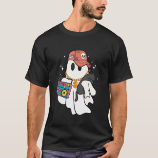 Camiseta Boo Boo-jee Fantasma Divertido Gato Negro Temporad