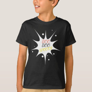 Camiseta Boo Boo Spooky Boys T-Shirt Black