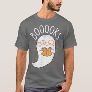 Camiseta Boo Boooks Reading Book Bookworm Happy Halloween F